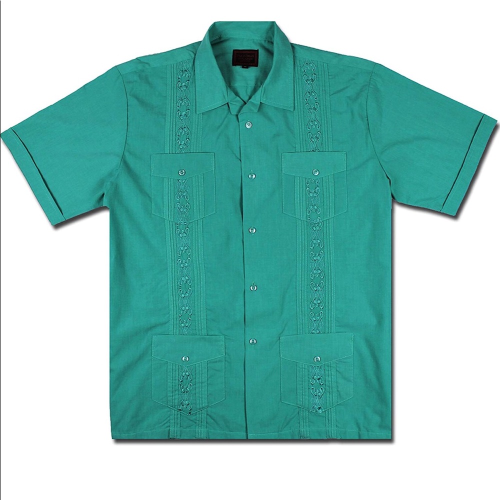 Guayabera Men's Wedding Button Down Dress Shirt